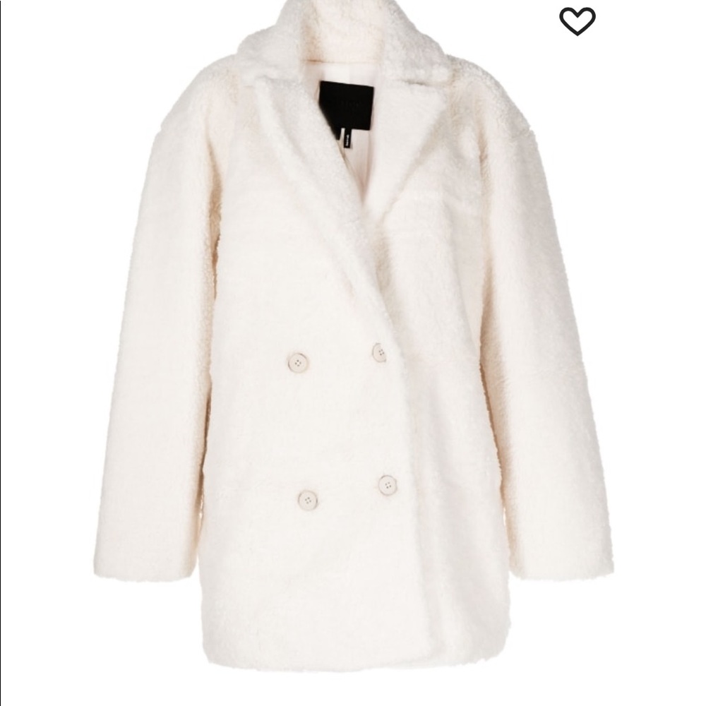 Paige size XS oversized white coat. Purchased last winter in NYC